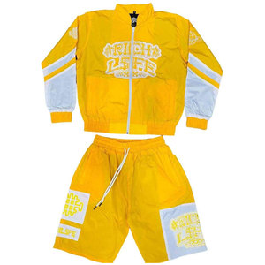 Conjunto Deportivo Rojo Rich Life para Hombre, Chaqueta y Pantalones Cortos de Poliéster, Ropa Deportiva de Verano, Transpirable, Cuello Alto, Estilo Deportivo - Product Image 6