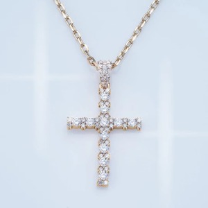 Colgante de Moissanita VVS con Diseño Cruzado, Colgante de Plata 925 con Incrustaciones, Joyería de Fe Cristiana, Joyería Religiosa, Regalos Bapistam - Product Image 6