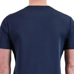 เสื้อยืดคอกลมสีกรมท่าพิมพ์โลโก้ตามสั่งขายส่งสำหรับผู้ชาย เสื้อยืดแขนสั้นลำลองผ้าฝ้าย เสื้อออกกำลังกาย เสื้อผ้ากีฬา - Product Image 4