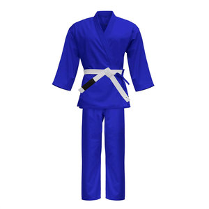 Kimono de karaté bleu pour adulte unisexe, 100% coton, durable, coupe classique, vêtements d'arts martiaux - Product Image 5