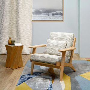Tapis de luxe moderne abstrait en laine de Nouvelle-Zélande tufté à la main, tapis de designer pour salon, décoration intérieure personnalisée - Product Image 4