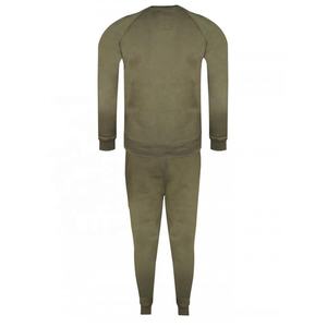 Wholesale Men Fall Winter Sweatshirt and Sweatpants Set Plus Size Custom Logo Cotton Unisex <b>Crewneck</b> Jogger 2 Piece Tracksuit - Product Image 3