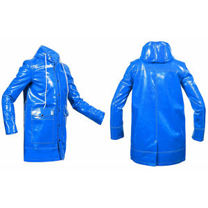 Chaqueta de Trabajo Industrial Impermeable Unisex de PVC - Impermeable Resistente con Logotipo Frontal - Product Image 3