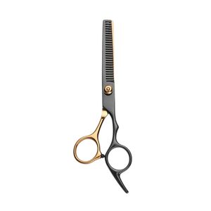 Silver Hair Thinning Scissors with Gold Screw Professional Barber <b>Shears</b> Stainless Steel Texturizing Scissors - Product Image 1