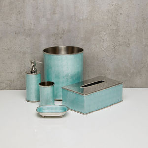 Stainless Steel Metal Enamel Finished 5-Piece Luxury <b>Bathroom</b> <b>Set</b> Easy Clean Feature Customized Color Options Metal <b>Accessories</b> - Product Image 1