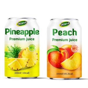 Bebidas de Jugo Natural con Sabor a Durazno y Piña, 320 ml, Refrescos, OEM, ODM, Personalizable - Product Image 1