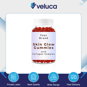 Bulk Supply Premium Quality Healthcare Supplements Anti-Wrinkle Skin Glow Collagen Complex <b>Gummy</b> <b>Candy</b> with Peach Flavor USA - Product Image 2