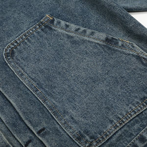 Mens ELLIPSE INDUSTRY Denim Jacket Spring Autumn New Regular Fit Streetstyle Long Sleeved Waterproof Breathable 100% Cotton - Product Image 4