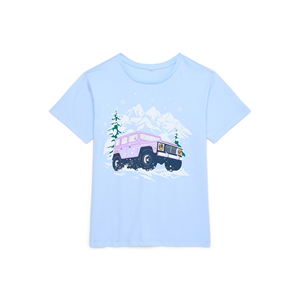 เสื้อยืดเด็กผู้หญิงแฟชั่นลำลอง พิมพ์ลาย คอกลม ใส่สบาย ออกแบบเองได้ แขนสั้น เนื้อผ้านุ่ม - Product Image 3