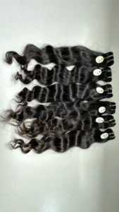 Cabello Humano Indio Remy de Doble Trama sin Procesar con Puntas de Una Sola Capa para Extensiones de Cabello - Product Image 2