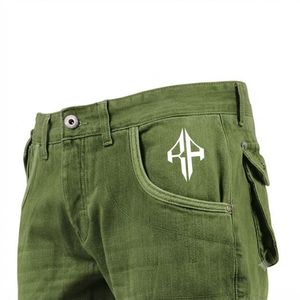 Pantalones Cortos de Mezclilla para Hombre, de Alta Calidad, con Estampado de Serigrafía, Estilo Jeans, de Pierna Ancha, Material Spandex/Poliéster - Product Image 5