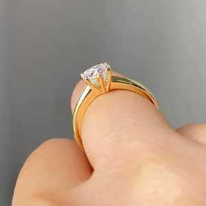 Anillo Iced Jewelz de 1.20 Quilates con Corte Corazón, Chapado en Oro Amarillo de 14K, para Ella, con Certificado IGI, Gran Venta - Product Image 5