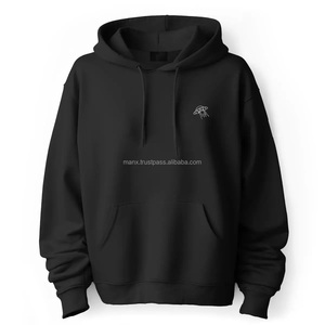 Sweat à capuche en coton avec logo personnalisé pour hommes, style hip hop déchiré, délavé à l'acide, streetwear surdimensionné, poids lourd, sweat-shirt zippé - Product Image 4
