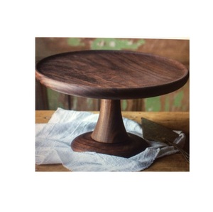 ฐานวางเค้กไม้เนื้อแข็งรักษ์โลก สำหรับการตกแต่งบ้านอย่างยั่งยืนและการเสิร์ฟขนมหวาน - Product Image 1