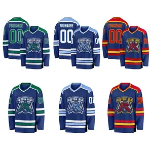 Camiseta de Hockey sobre Hielo Personalizada al por Mayor, Camisetas con Logotipo de Equipo Personalizado, Uniforme Deportivo Transpirable de Secado Rápido - Product Image 1