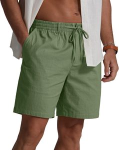 Shorts de sport athlétiques pour hommes, taille haute, avec cordon de serrage, respirants, anti-humidité, écologiques, décontractés, pour la gym et le sport - Product Image 3