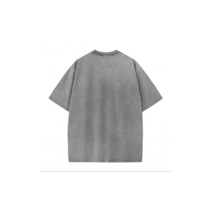 Tee-shirt Halloween surdimensionné vintage en coton lourd scène de vol de sorcière 270gsm Streetwear avec bord découpé au laser - Product Image 1