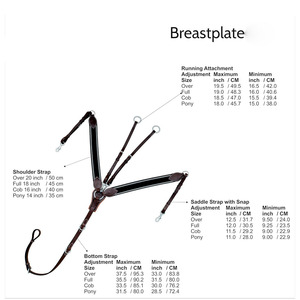 Pechera de polo para caballo de alta comodidad y peso ligero, diseñada para mayor comodidad, estabilidad segura del sillín, entrenamiento y uso diario. - Product Image 6