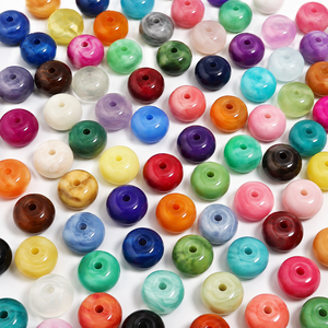 Perles rondes colorées en cristal/résine artificielles pour la création de bijoux et les projets d'artisanat - Product Image 3