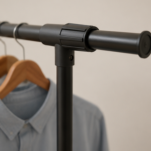 Industrial Adjustable Garment <b>Rack</b> Heavy Duty Metal Clothes Stand Modern Bedroom Laundry Storage Organizer - Product Image 4