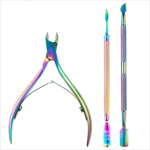 Juego de 3 Herramientas de Manicura de Acero Inoxidable, Cortaúñas, Tijeras, Cortacutículas, Pinza para Remover Piel Muerta, Empujador, Herramientas de Pedicura - Product Image 2