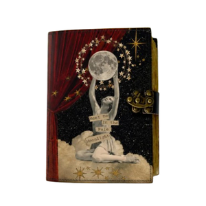 Diario Personalizado Grimoire de Luz Lunar, Libro de Sombras, Cuaderno de Cuero, Libro de Hechizos Celestiales, Diario de Escritura, Regalo - Product Image 1