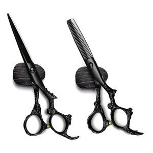 Ciseaux de coiffure professionnels pour salon, ciseaux de coupe et d'éclaircissement pour coiffeur, en acier 440C haute dureté - Product Image 4