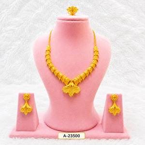 MOLL JEWELLERS – ensemble de bijoux classiques tibétains en Zircon plaqué platine, collier, boucles d'oreilles, design géométrique pour femmes, mariage, A-23499 - Product Image 2