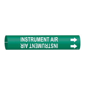 Marqueur de tuyau à clipser Brady Instrument Air pour la signalisation des conduites d'air industrielles - Product Image 3