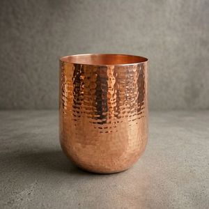 Vases en métal au design martelé, finition bronze, centre de table décoratif, décoration pour la maison, le salon, les mariages et les fêtes - Product Image 3