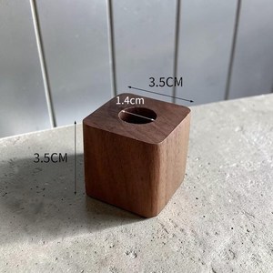 Porte-stylos en bois avec plusieurs compartiments pour bureau - Product Image 3