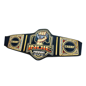 Cinturón de Campeonato del Juego del Año Indie Mania, Correa de Cuero de Alta Calidad con Diseño Gamer y Placas 'CHAMP' en Negrita para Coleccionistas - Product Image 6