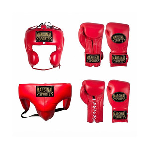 Conjuntos de Boxeo Profesionales de Cuero para MMA, Guantes de Entrenamiento, Agarraderas, Logotipo Personalizado, OEM Disponible, Venta Directa de Fábrica, Conjuntos de Boxeo Unisex - Product Image 1