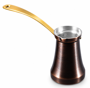 Plain Black Copper Antique Turkish Greek Arabic <b>Coffee</b> Pot Stovetop <b>Coffee</b> <b>Maker</b> Cezve Ibrik Briki <b>Coffee</b> Pot - Product Image 1