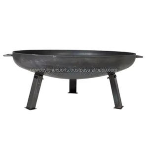 Garden Trellis Pattern Laser Cut Steel Fire Pit with Carrying Bag - Product Image 2