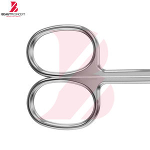 Ciseaux à cuticules courbés avec logo personnalisé, outils de manucure de qualité supérieure, ciseaux à ongles en acier inoxydable pour salon professionnel et usage domestique - Product Image 5