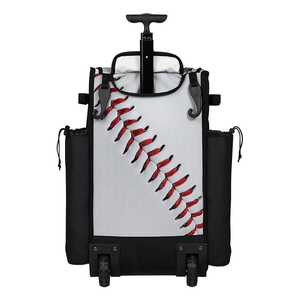 Custom Design Casual Professional Baseball and Softball Bat <b>Bag</b> with Zipper Closure Fence Hook Shoes Sports Baseball <b>Roller</b> <b>Bags</b> - Product Image 2