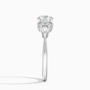 Anillo BOJ 043 Corte Redondo, Plata 925, Anillo de Boda de Lujo con Diamante Nadia y Baño de Rodio, 2ct, Color D, VVS1, Moissanita, Certificado GRA - Product Image 3
