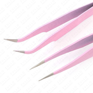 Professional Stainless Steel Eyelash <b>Extension</b> Tweezers Set with Straight & Curved Tips Multi Purpose <b>Nail</b> Art & Craft Tools - Product Image 5