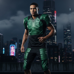 Uniforme de fútbol americano de peso pesado, logotipo personalizado del equipo, camisetas de fútbol personalizadas, ropa de fútbol de práctica para jóvenes y hombres. - Product Image 5
