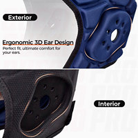 Casco de fútbol americano Soft Shell, casco de rugby 7v7, gorra de scrum, protector de cabeza acolchado para fútbol, protector de cabeza ajustable para jóvenes, niños y adultos