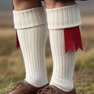 Red Tartan Hose Flashes with White Band Custom Made for <b>Musical</b> <b>Instrument</b> Accessories - Product Image 6