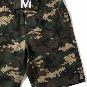 Custom Private Label MMA Shorts High Performance Fight Trunks 4-Way Stretch Grappling Shorts for BJJ and Kickboxing OEM - Product Image 2