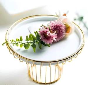 Supports à gâteaux modernes pour gâteaux de mariage, présentoirs ronds en métal pour cupcakes, plateaux de présentation pour cupcakes, support à gâteau de mariage - Product Image 2