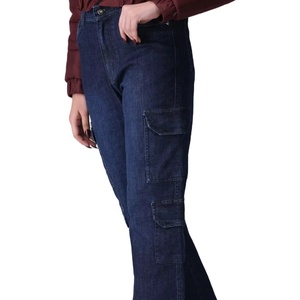 Jean large tendance 2025 taille haute en denim ample et fluide coupe droite pour femme - Product Image 1