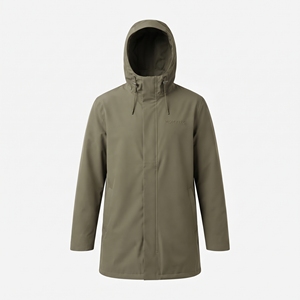 Parka Homme Best-Seller à Capuche Entièrement Zippée, Couleur Unie, Coupe-Vent, Extérieur, Logo Personnalisé, Fermeture Éclair Entièrement Thermosoudée - Product Image 3