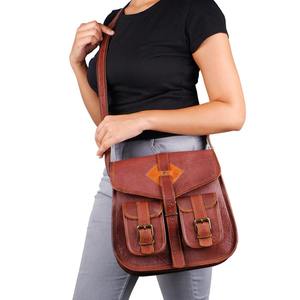 Bolso Bandolera de Cuero para Hombre y Mujer, Elegante Bolso Cruzado para Viajes, Trabajo, Uso Diario, Bolso de Hombro Unisex - Product Image 4