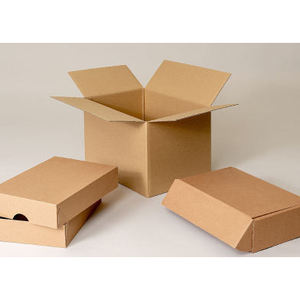 Cajas de Cartón Corrugado Reciclado para Envíos Domésticos con Relieve, Laminación Mate y Tapa Plegable Rígida - Product Image 1