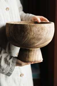 ชามไม้ทำมือคุณภาพพรีเมียมสำหรับใช้บนโต๊ะอาหาร - Product Image 5