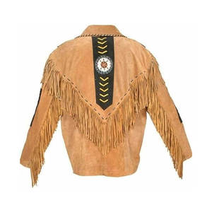 Camisa de Hombre Estilo Vaquero Occidental de Lona con Cuello Mao y Detalles de Cuero y Cuentas, Estilo HIGH STREET - Product Image 2